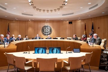 The University of Minnesota's Board of Regents, as seen at a meeting in December 2018.