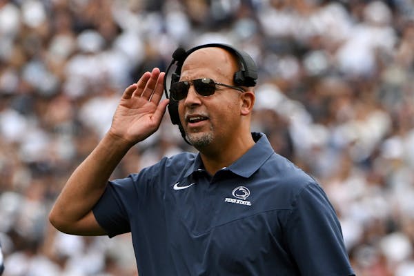 Penn State coach James Franklin will try for another win against Auburn on Saturday.