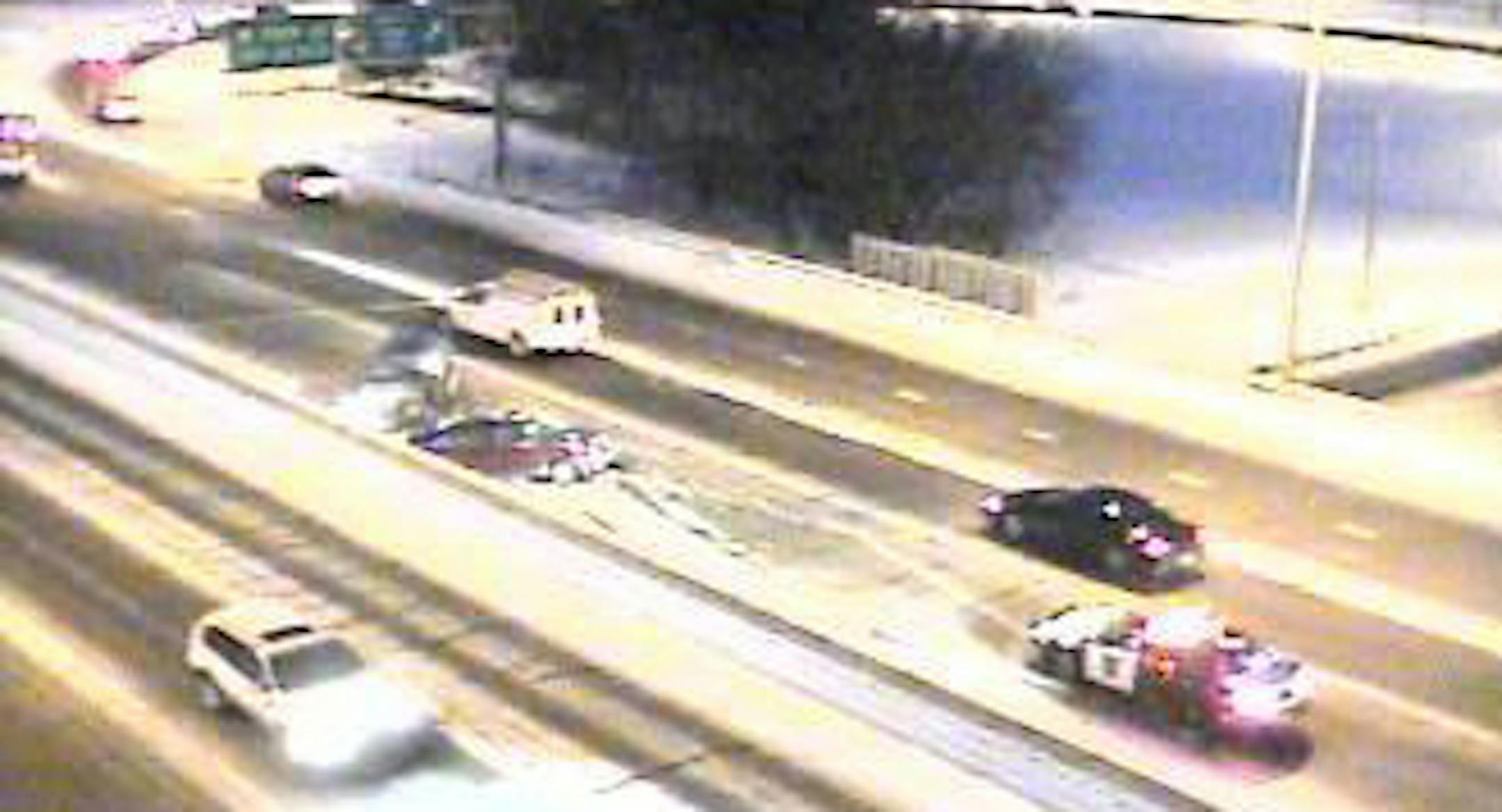 A slippery spot on eastbound Hwy. 62 near Hwy. 100 in Edina got the best of this driver Tuesday morning.