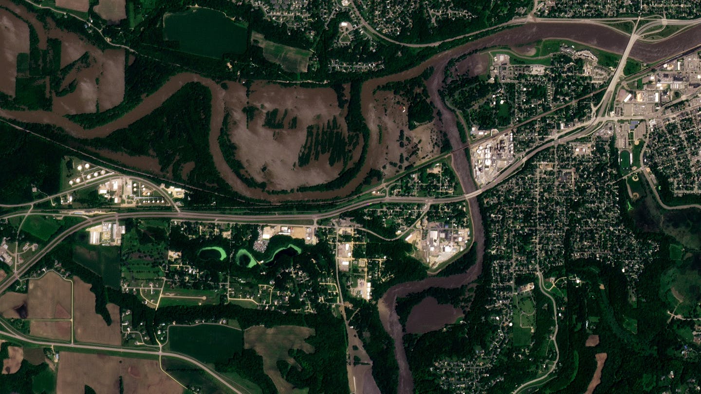See satellite photos of Minnesota River’s dramatic flooding in Mankato