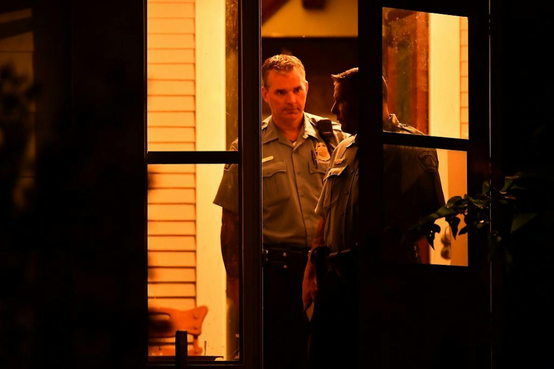 Minneapolis Police officers left the home where a 4-month old girl was killed during an domestic assault Saturday night.