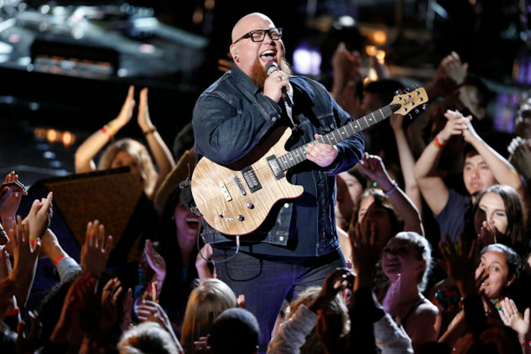 THE VOICE -- "Live Finale" Episode 1219A -- Pictured: Jesse Larson -- (Photo by: Tyler Golden/NBC)