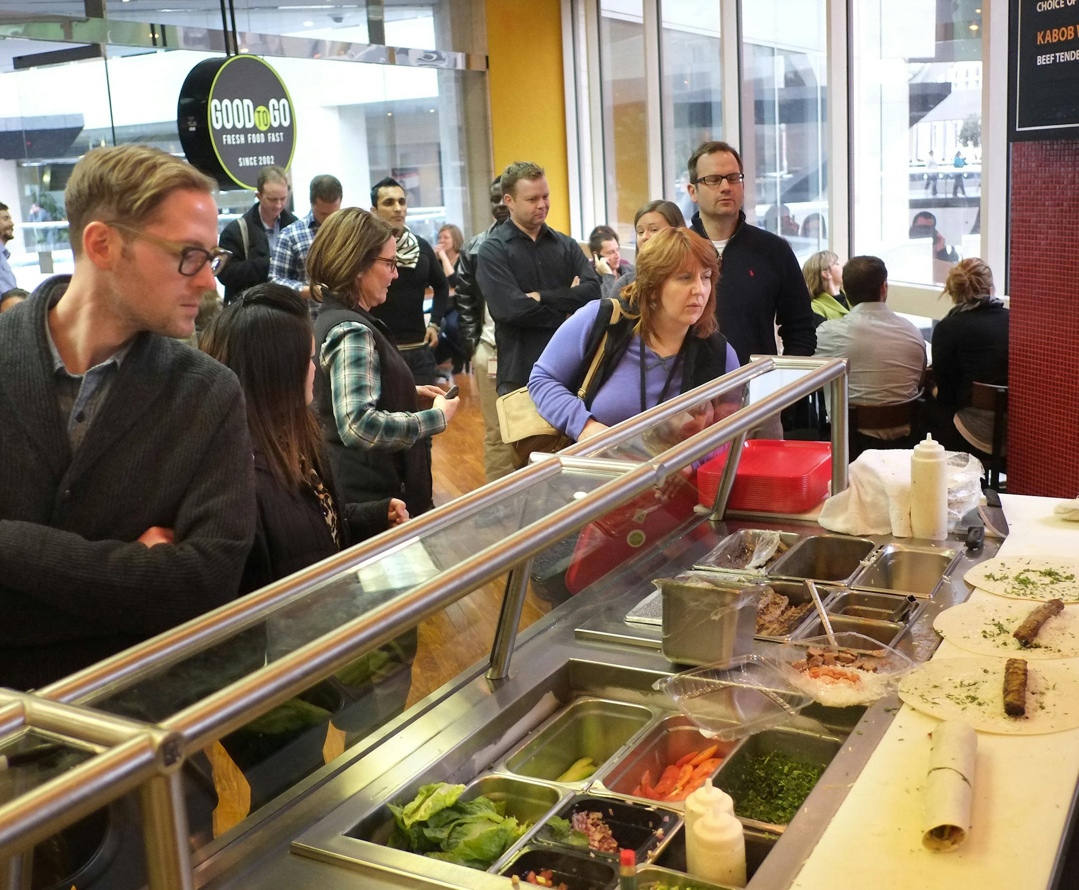 Many downtown Minneapolis workers use skyway eateries to get them through the lunch hours.