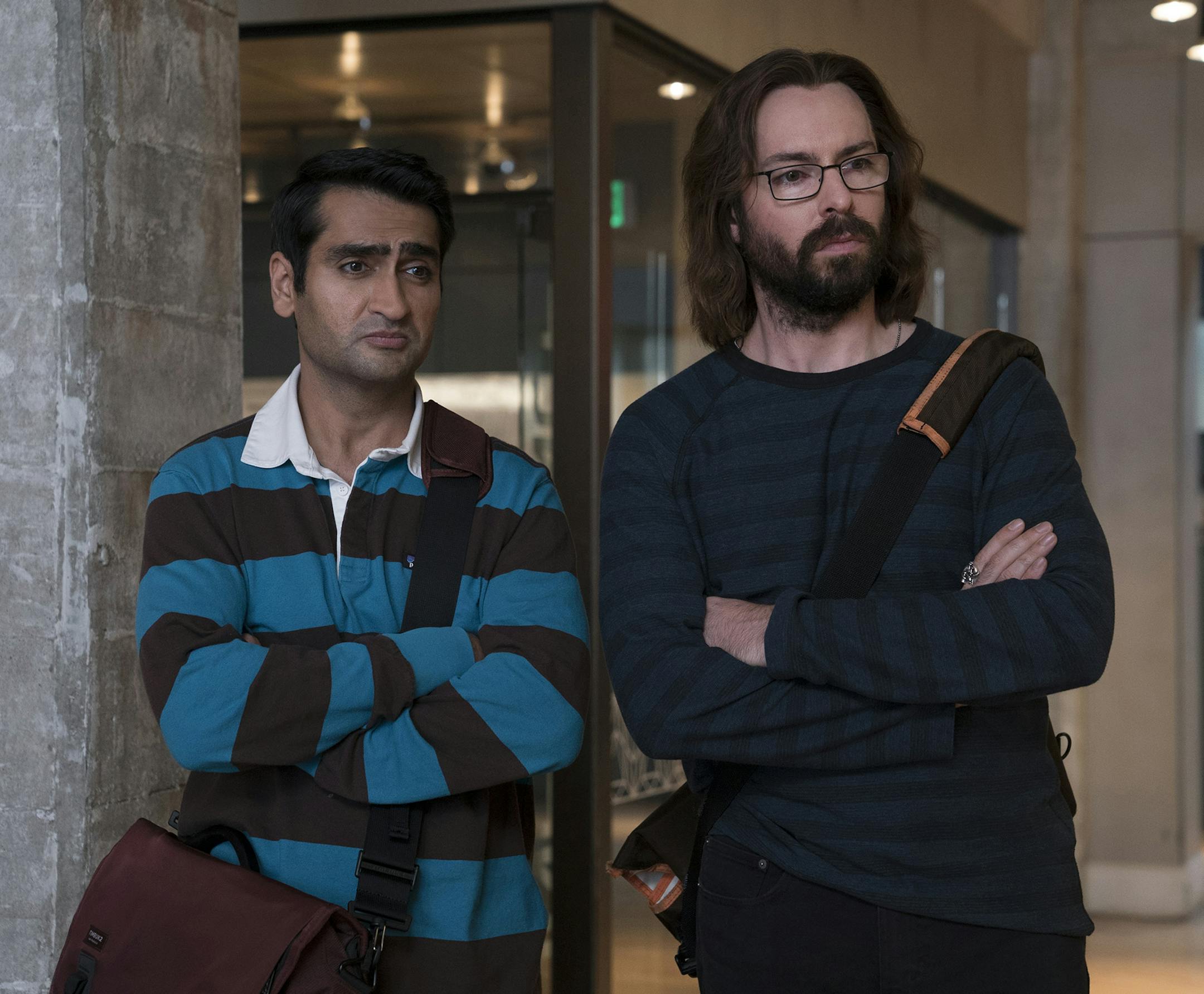 Kumail Nanjiani, Martin Starr in Season 5 episode 1 of "Silicon Valley."
photo: Ali Paige Goldstein/HBO