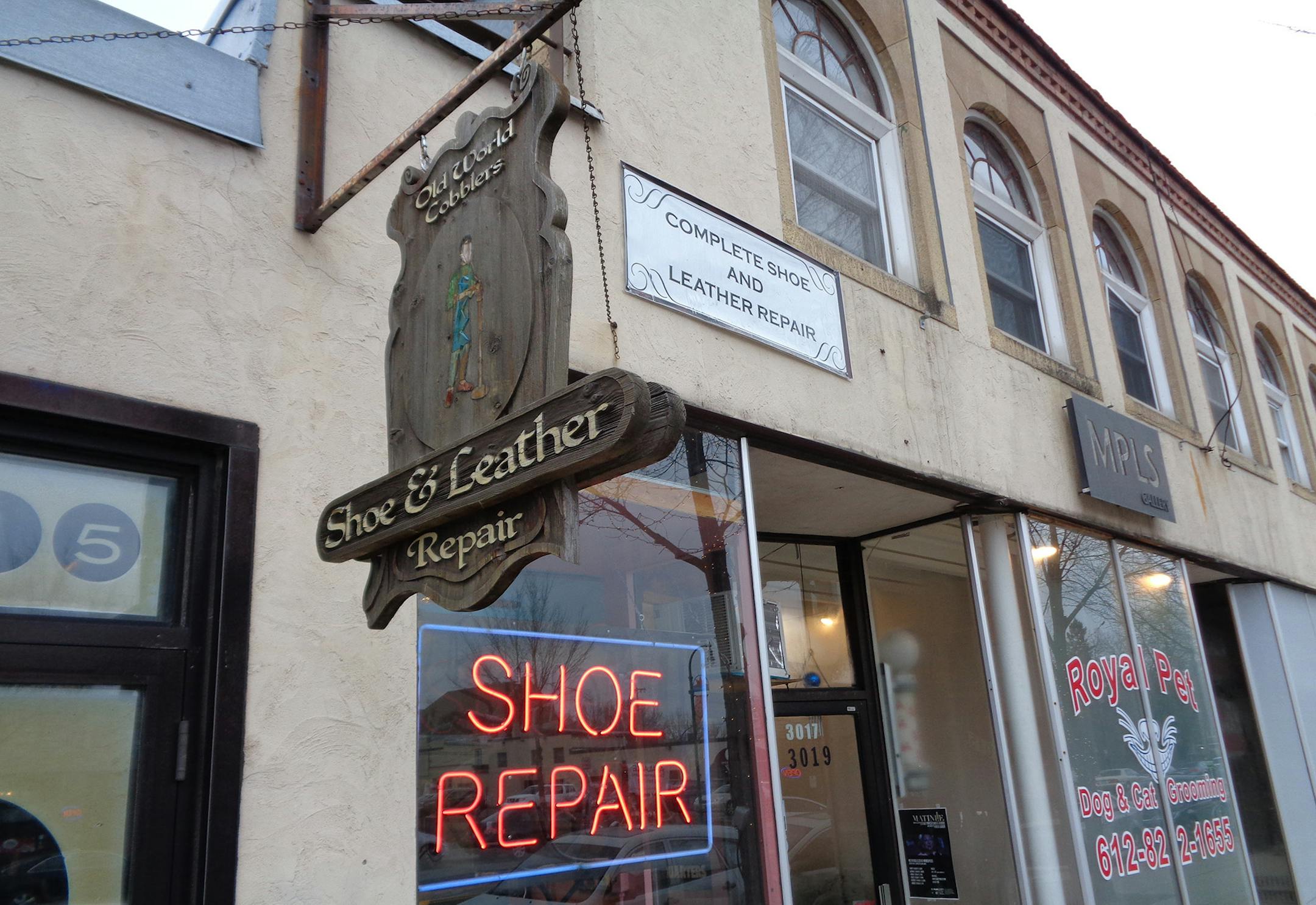 Old World Cobblers on Lyndale Avenue in Minneapolis.