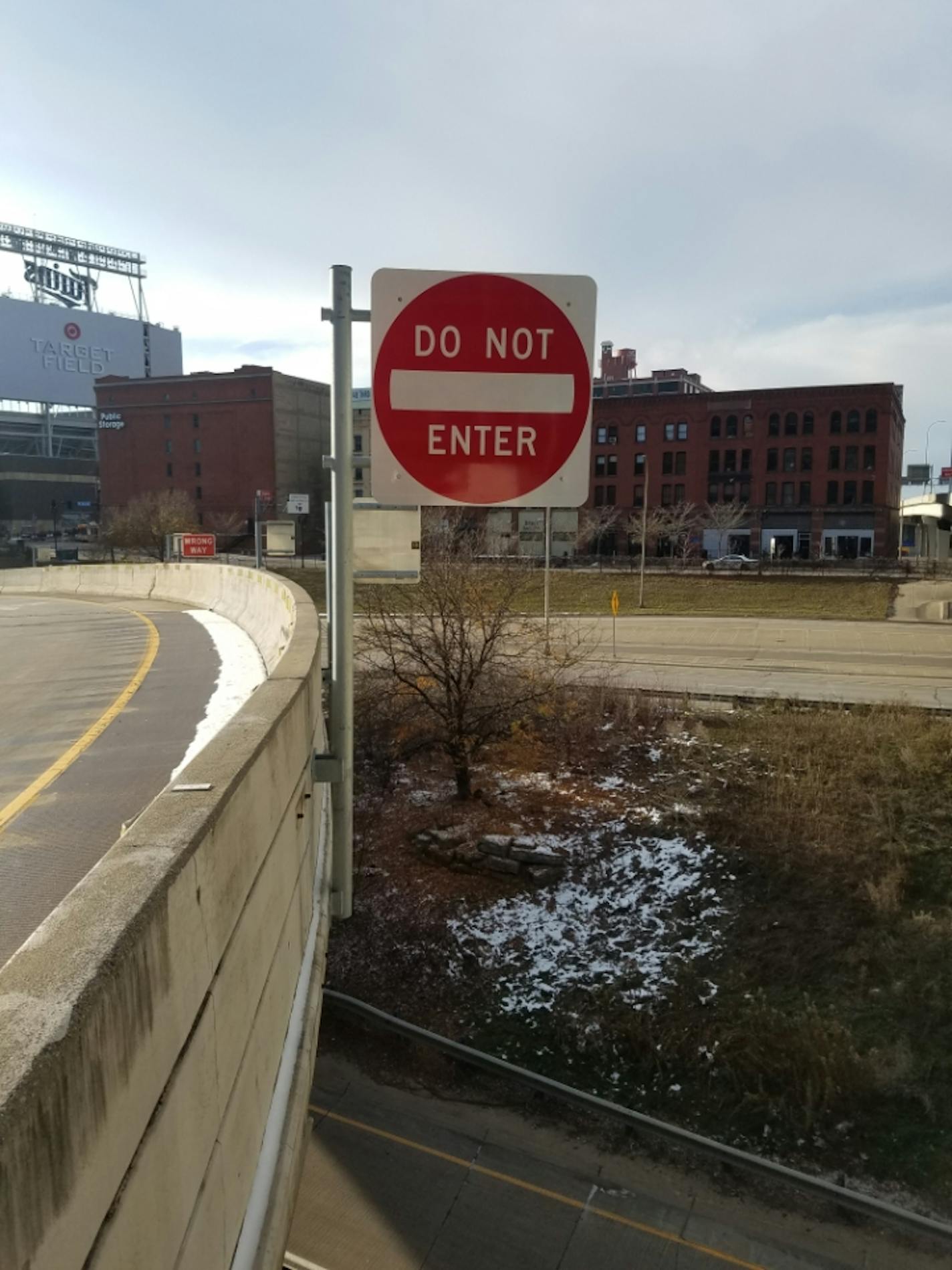 Large "DoNot Enter" signs with flashing lights have been installed on ramps at I-94/394 and 4th Street in downtown Minneapolis as part of a system to prevent wrong way drivers from getting on the freeway.