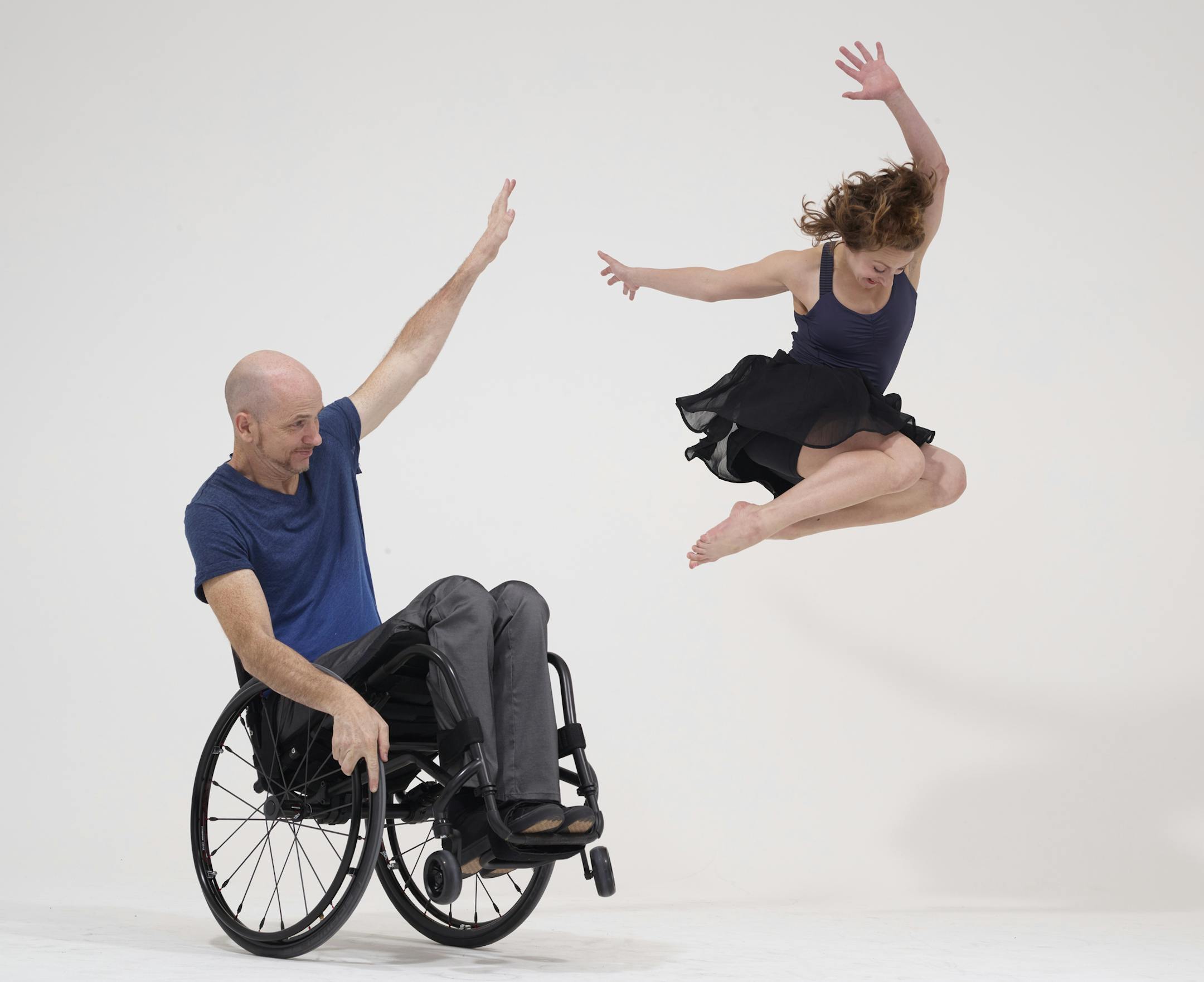 AXIS Dance Company dancers Dwayne Scheuneman and Sophie Stanley. (Photo by David DeSilva)