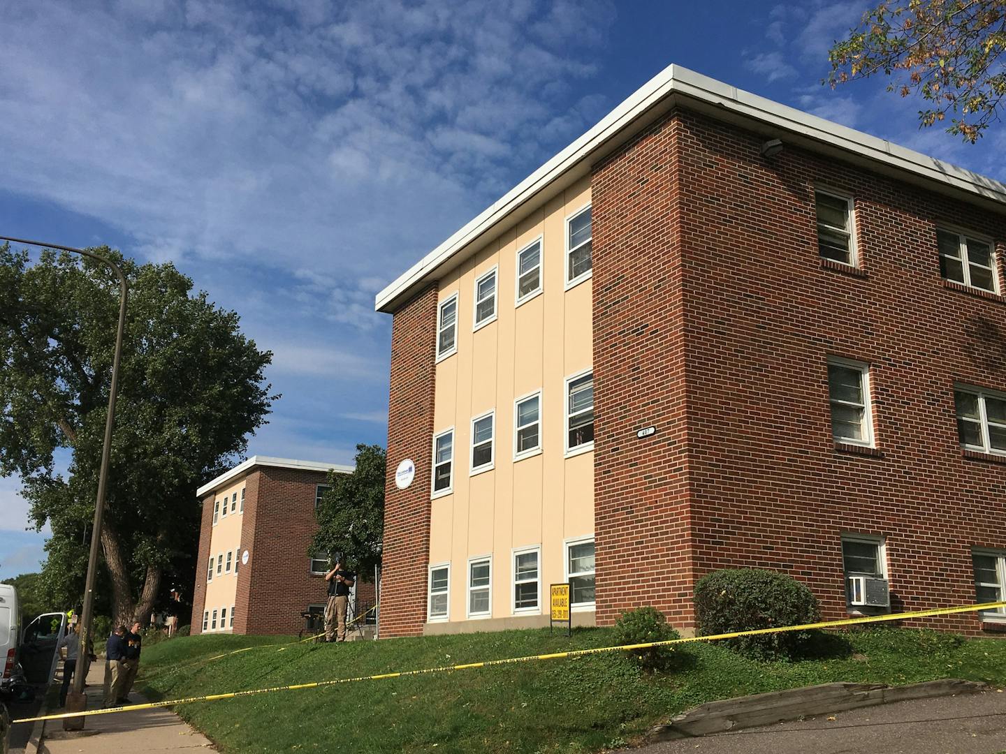 The Grand Avenue apartment building in St. Paul where a man was fatally stabbed early Friday.