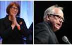 DFL candidates for governor Erin Murphy and Tim Walz have lined up behind single-payer health care.