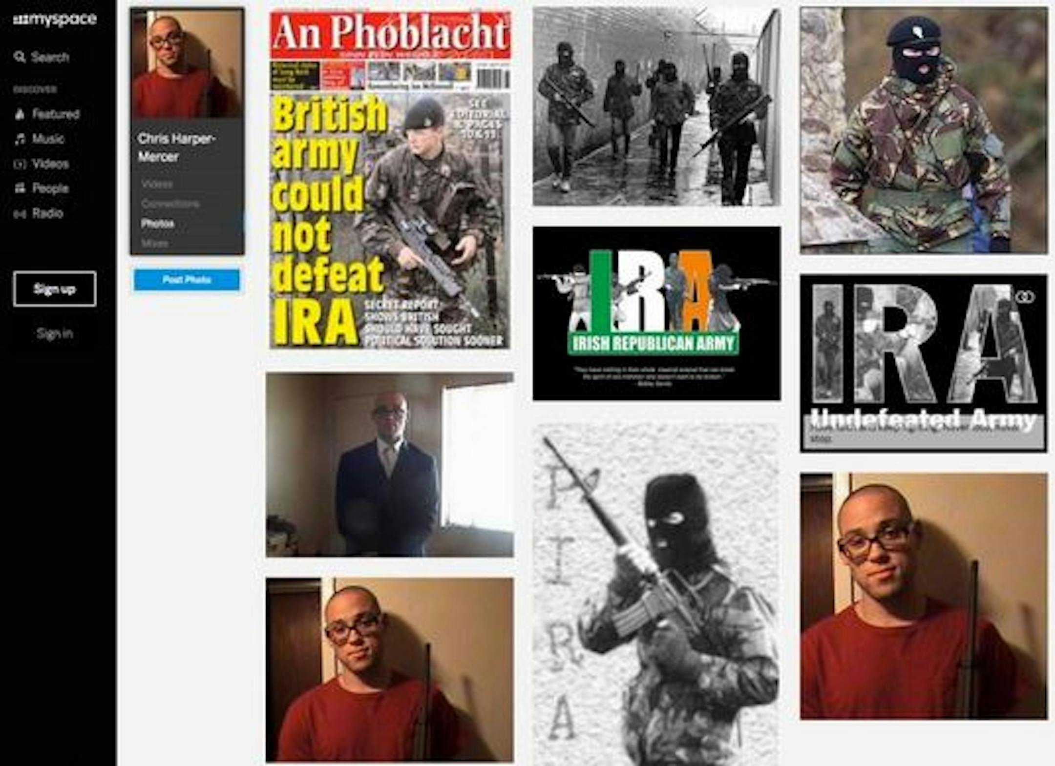 A profile linked to Christopher Harper Mercer