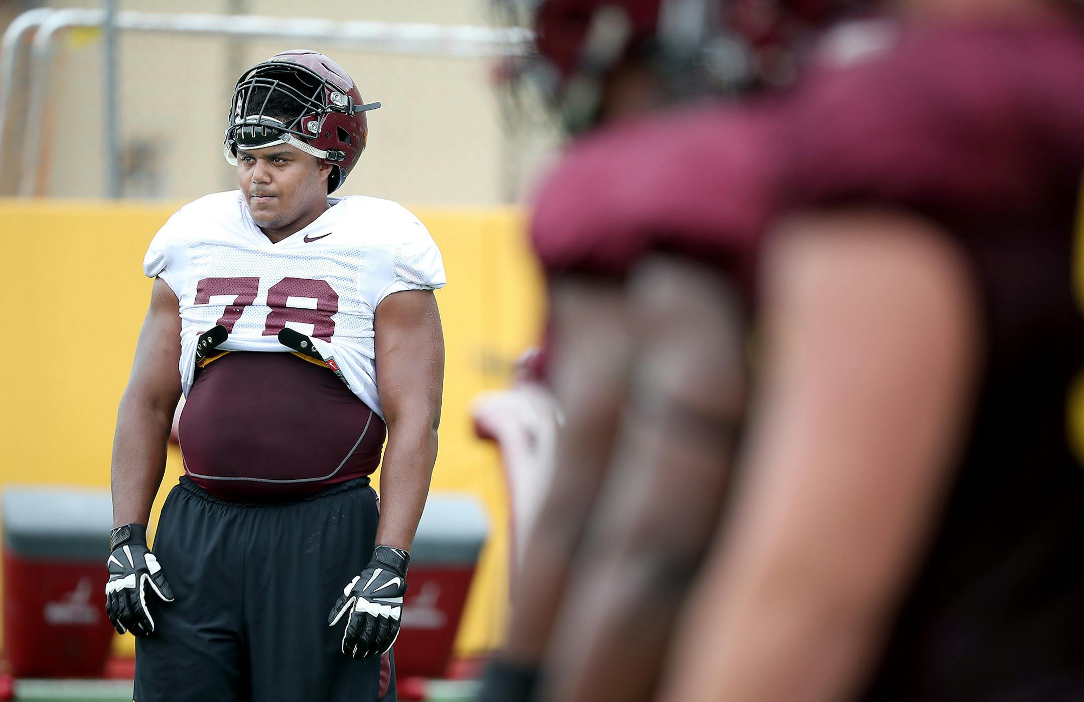 Garrison Wright played high school for Tracy Claeys’ archrival, Marysville (Kan.) High.