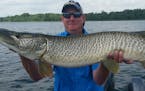 Missouri angler Chris Richison fished lasst week with muskie guide Josh Stevenson of Blue Ribbon Bait in Oakdale and boated &#xf3; and released &#xf3;
