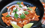 Credit: Meredith Deeds, Special to the Star Tribune Chilaquiles With Roasted Tomato Salsa.