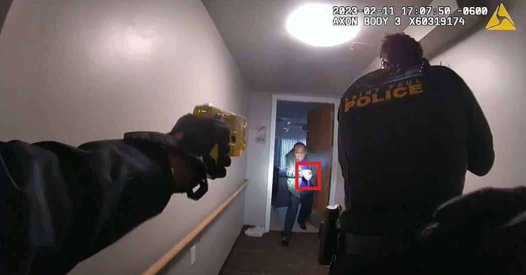 Body camera footage from St. Paul police officer Noushue Cha shows Yia Xiong approaching them with a knife in his hand just before Officer Abdirahman Dahir fired five times, killing him.