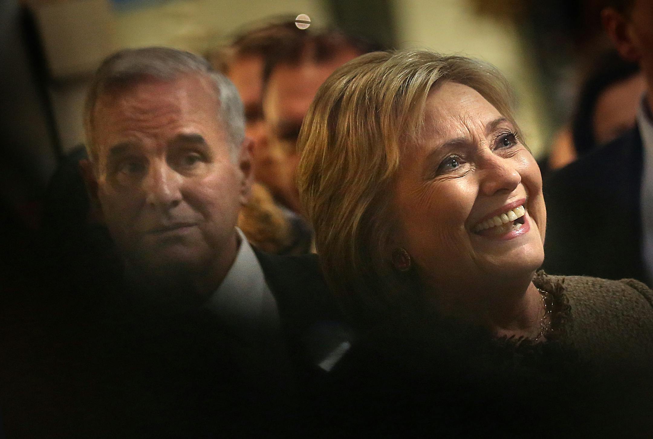 Democratic presidential candidate Hillary Clinton made a campaign stop at the Midtown Global Market in Minneapolis on Super Tuesday.