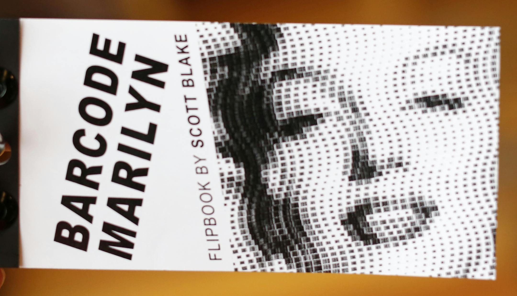At the Minnesota Center for Book Arts, "Directed: The Intersection of Book, Film, and Visual Narrative," pulls together several popular story telling media in a bookish, pretty intellectual way. This is a flip book made from barcodes of videos that featured Marilyn Monroe.] richard tsong-taatarii@startribune.com