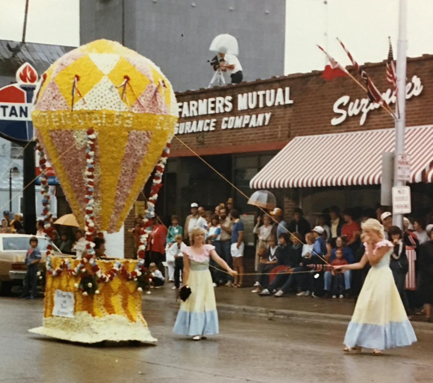 A parade in downtown Hallock, Minn., in the 1960s.