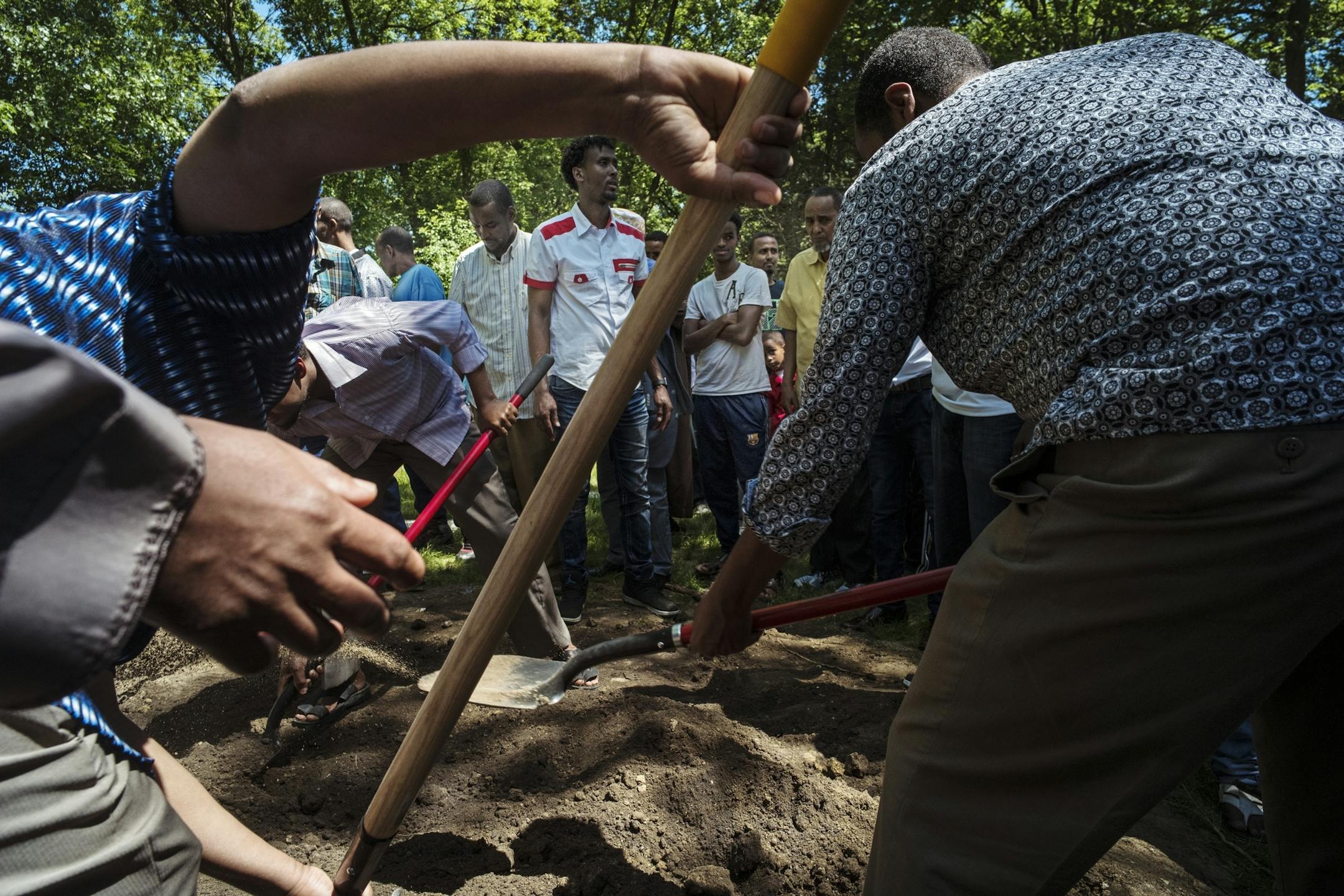 Idris Hussein was laid to rest according to Islamic custom not far from the grave of his childhood friend Ahmed Ashi.[In Willmar where Ahmed Ashi, 11 who drowned along with childhood friend Idris Hussein,11, the community came together to lay the boys to rest.Richard Tsong-Taatarii/rtsong-taatarii@startribune.com