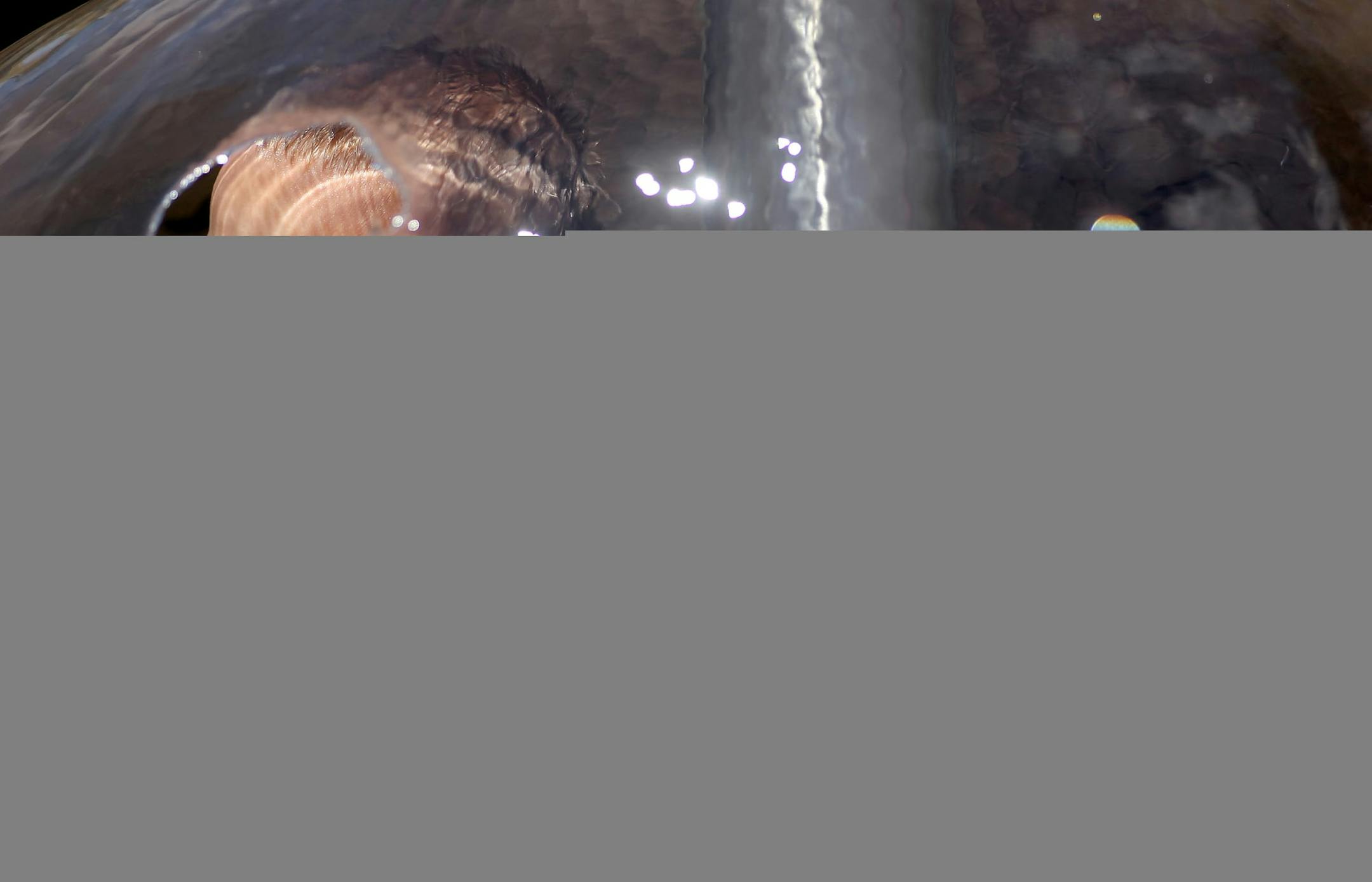Mason Kraft, 5, of St. Paul Park, gets a taste of a mushroom of water at the Highland Park Splash Pad in Cottage Grove, Minn., on Monday, July 15, 2013. ] (ANNA REED/STAR TRIBUNE) anna.reed@startribune.com (cq)