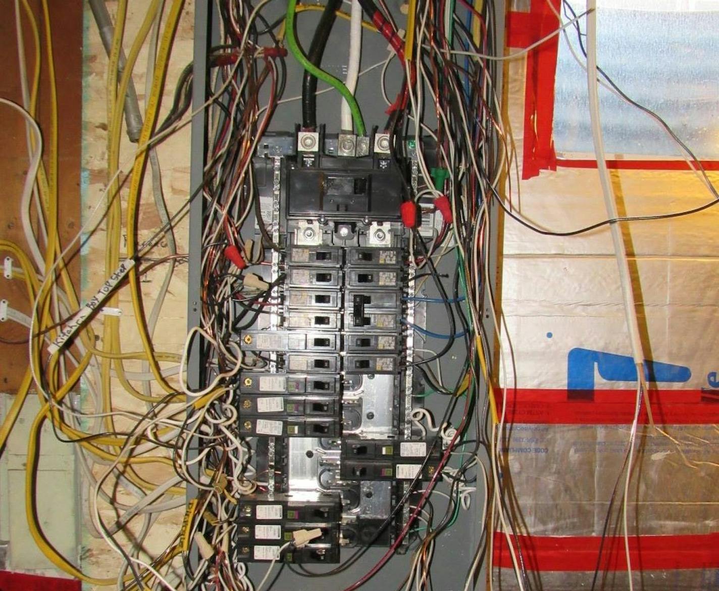 This circuit breaker box is out of control.