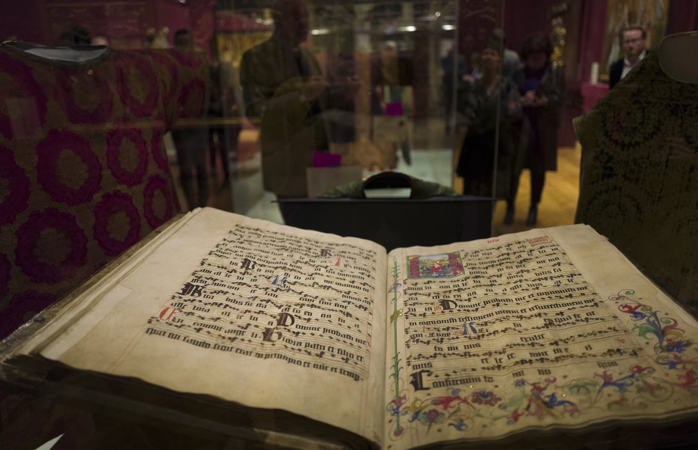 A choir book of Naumburg Cathedral from Leipzig, Germany at The Minneapolis Institute of Art Thursday October 27, 2016 in Minneapolis, MN. ] First exhibition marking 500th anniversary of Martin Luther's "Ninety-Five Theses" opens at the Minneapolis Institute of Art October 30. Jerry Holt / jerry. Holt@Startribune.com