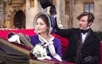 Jenna Coleman (left) plays Queen Victoria and Tom Hughes portrays her beloved husband, Albert, in "Masterpiece's" "Victoria," returning for its second