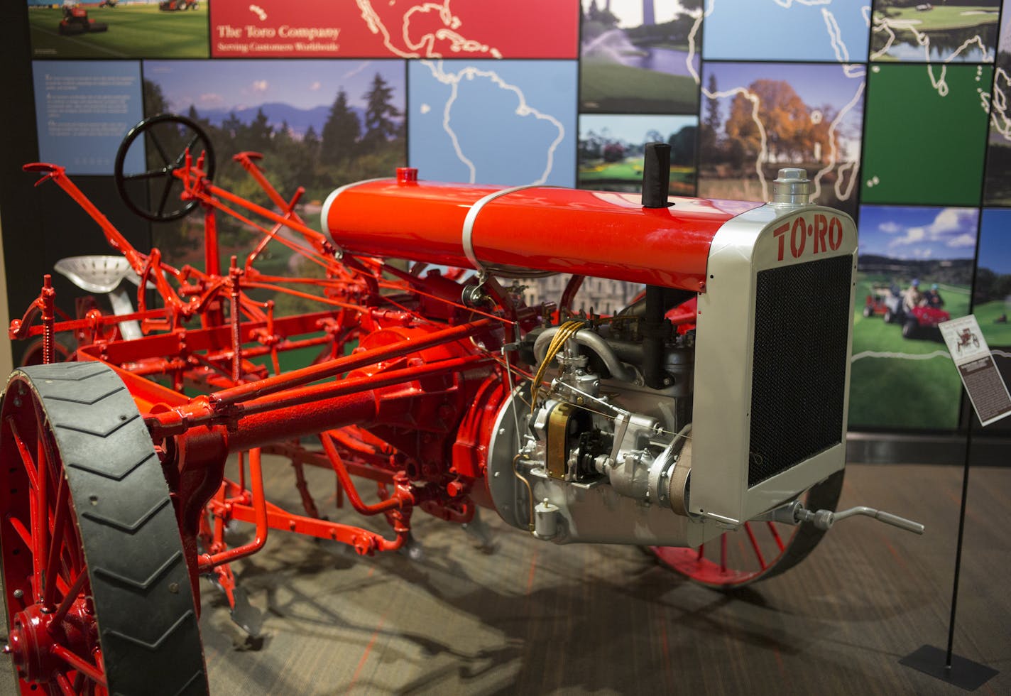 At Toro headquarters in Bloomington, The $25 million addition added 75,000 square feet to existing office space for Toro's 950 workers. There is a museum featuring Toro's innovations through its 100 year + history. Toro made farming equipment before the Great Depression.] Richard Tsong-Taatarii/ rtsong- taatarii@startribune.com