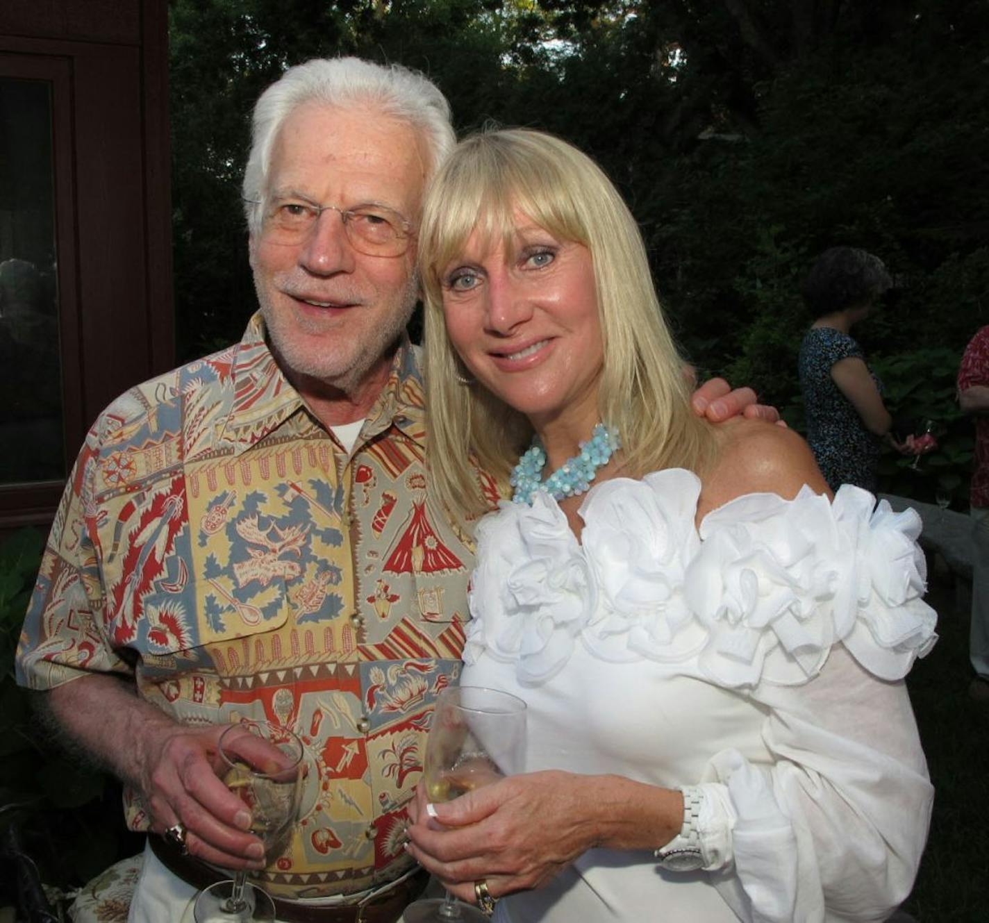 Sara Glassman, sglassman@startribune.com A garden party celebrated the Minnesota Film and TV Board at the home of Leo Furcht and Katherine Roepke in Golden Valley. Kim and Ron Meshbesher.