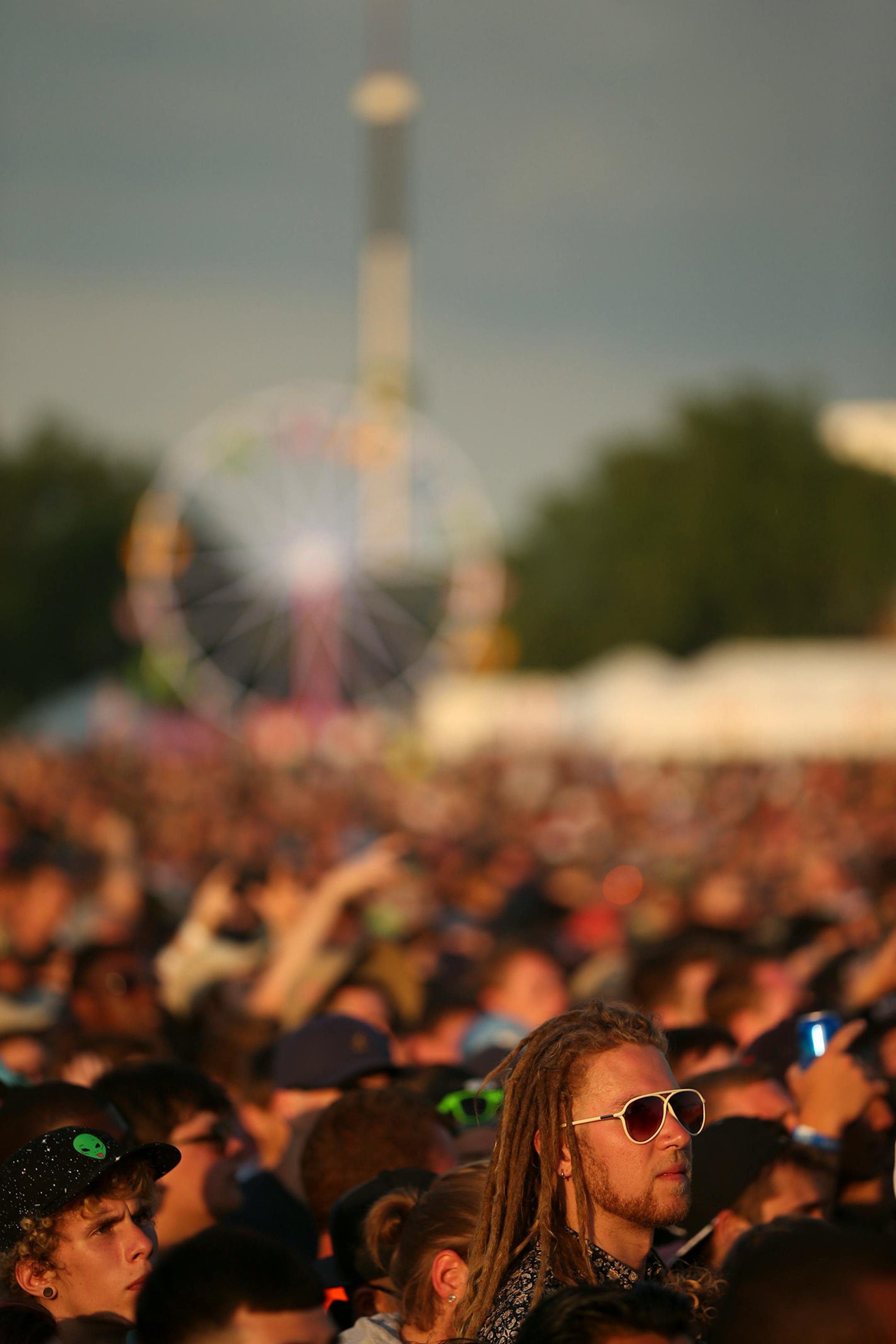 The crowd listened to Future on the Main Stage Sunday evening at Soundset 2016.