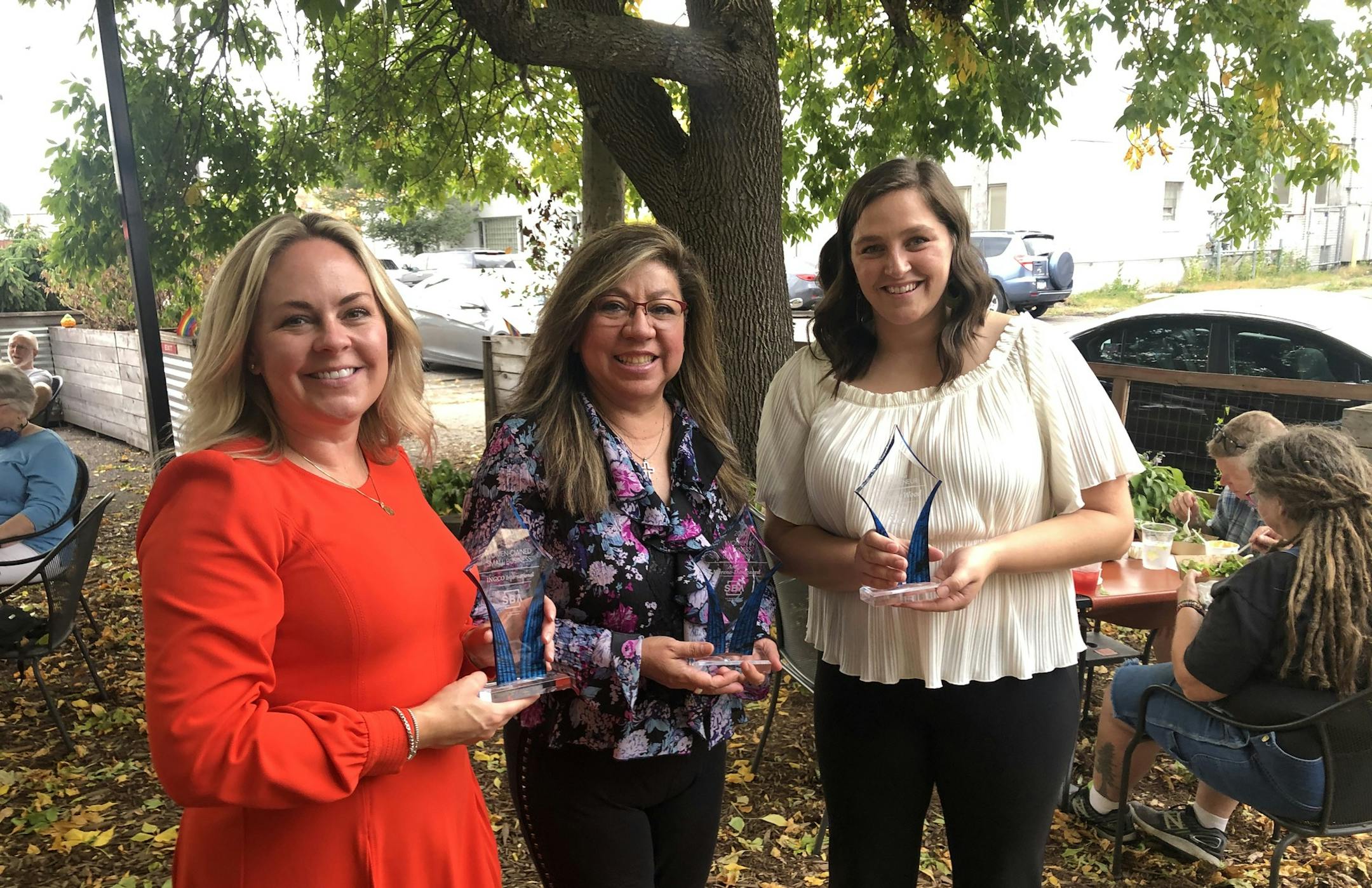 Minnesota small business ownerrs Ingrid Chrisensen (left), Amalia Moreno-Damgaard and Bethany Wood are odds beaters and trend setters. Photo:Neal.St.Anthony@startribune.com