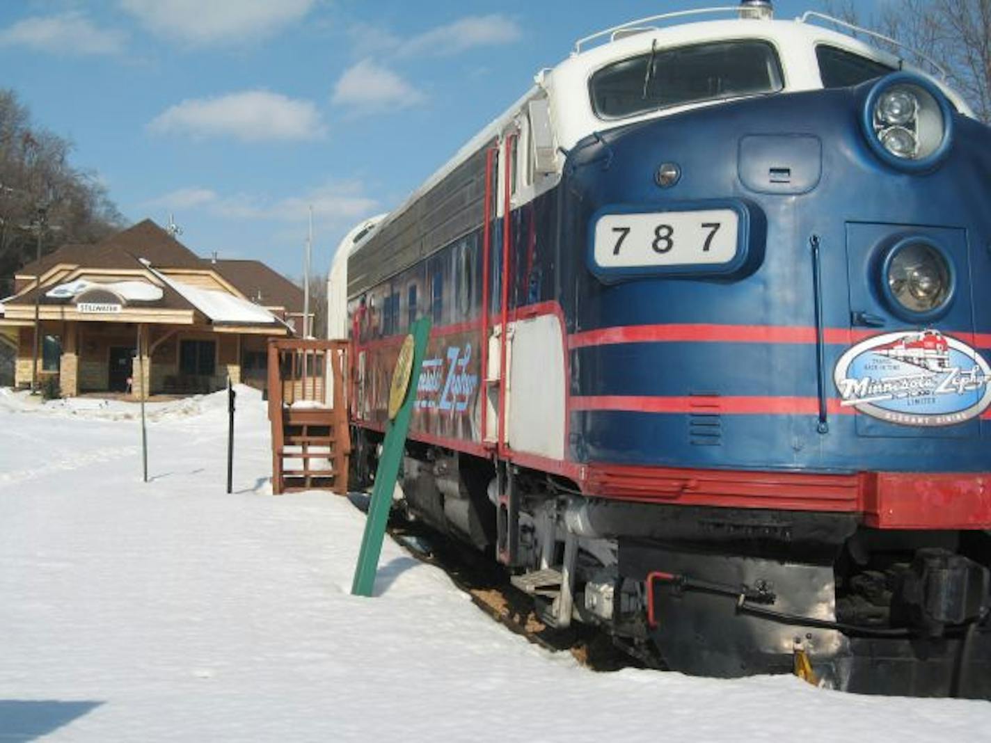 The Minnesota Zephyr, which took more than 1 million people out to dinner over 23 years, sits idle in Stillwater.