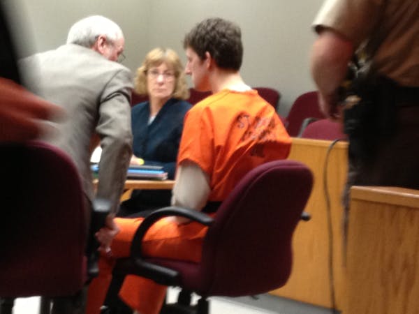 Aaron Schaffhausen appeared in court Monday morning in Hudson, Wis.