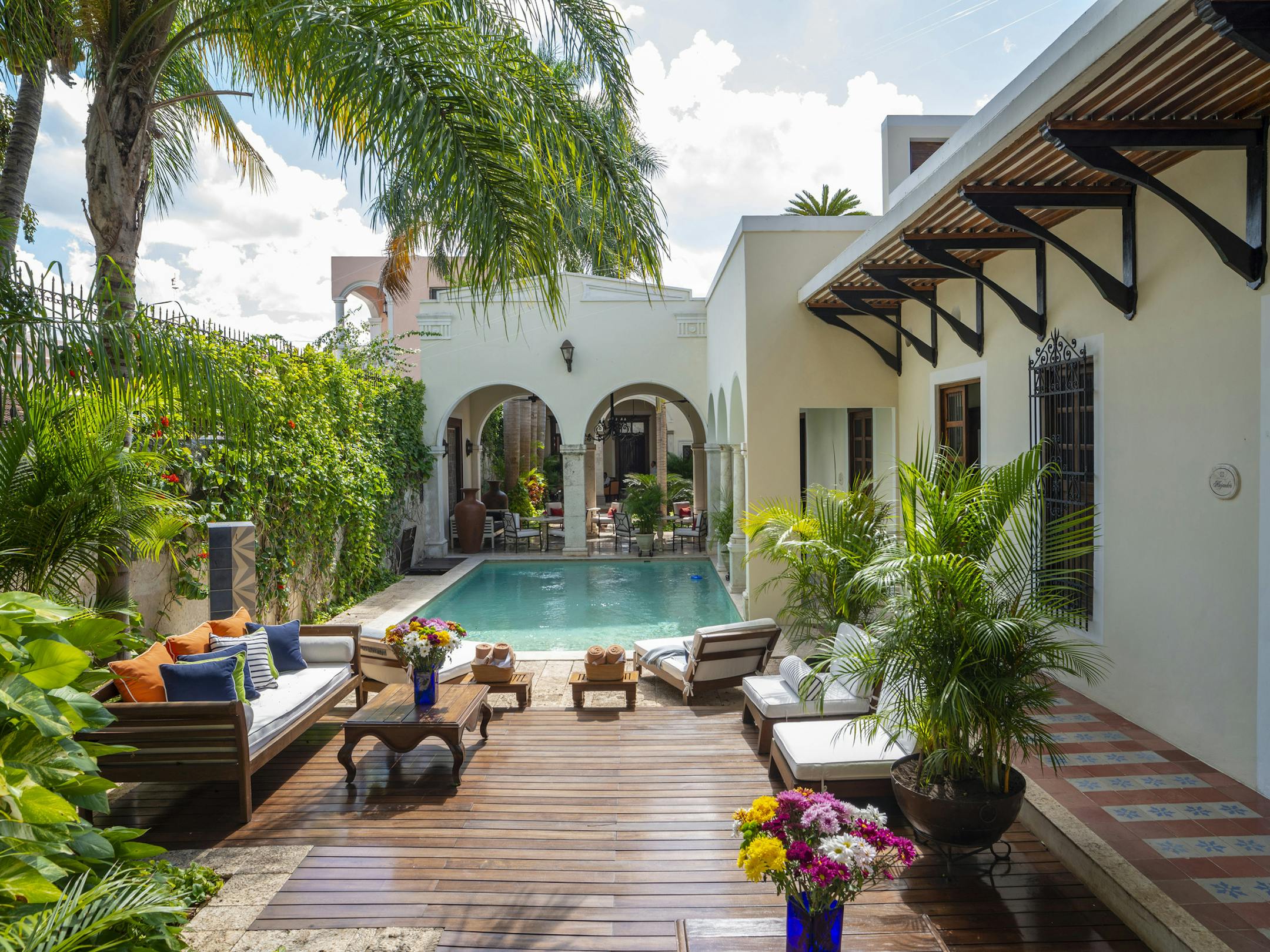 Casa Lecanda, two blocks from Paseo de Montejo, in Merida, Mexico, Feb. 4, 2019. The capital of the Yucatán attracts creative types from around Mexico and across many borders, drawn by its Mayan and colonial heritage and, for some, its path to the future. (Adrian Wilson/The New York Times)