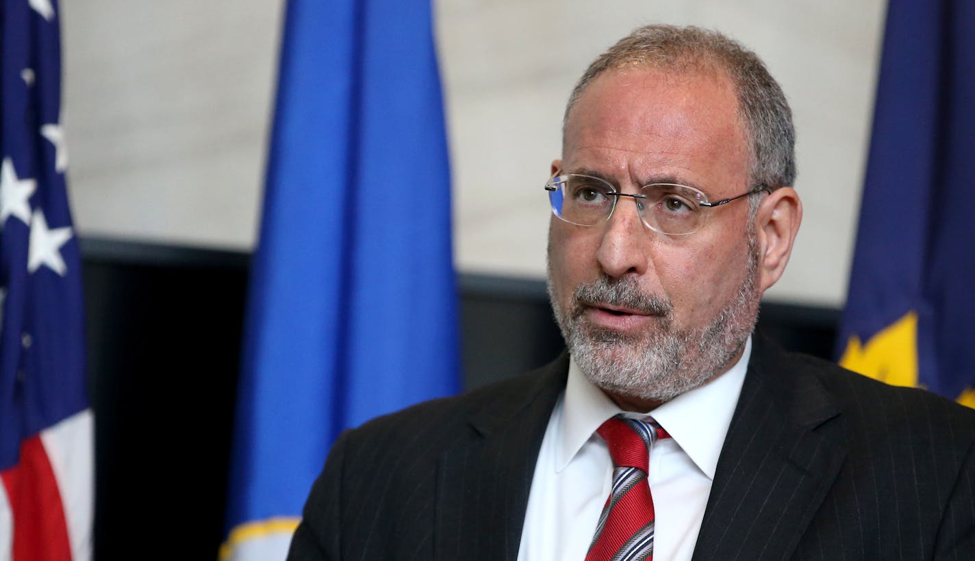 U.S. Attorney Andrew Luger announced that no federal criminal civil rights charges will be filed against the Minneapolis Police Department in the Nov. 15, 2015, shooting of Jamar Clark during a press conference Wednesday, June 1, 2016, at the FBI local headquarters in Brooklyn Center MN.](DAVID JOLES/STARTRIBUNE)djoles@startribune The Feds are expected to announce the results of their civil rights investigation of last November's police shooting of Jamar Clark.