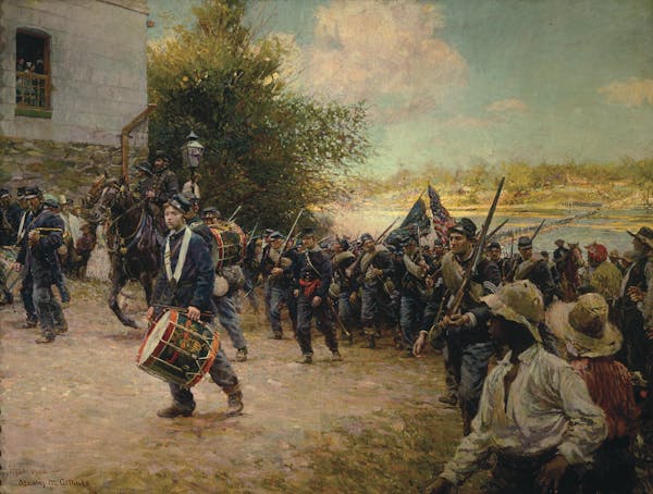The Third Minnesota Entering Little Rock by Stanley M. Arthurs