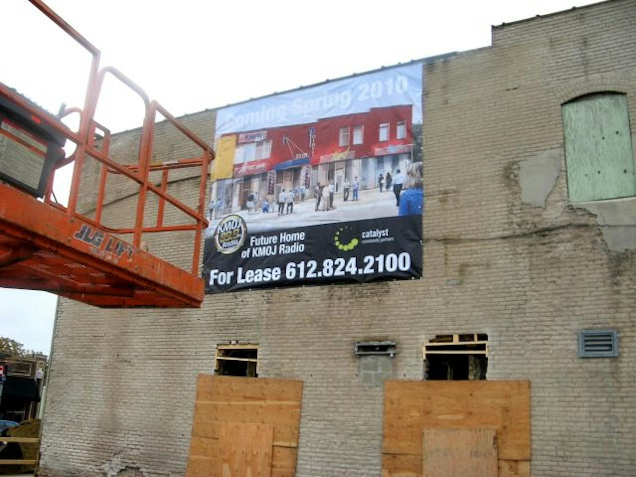 An architects rendering of what the former Delisi's building on W. Broadway will look like by the spring of 2010.