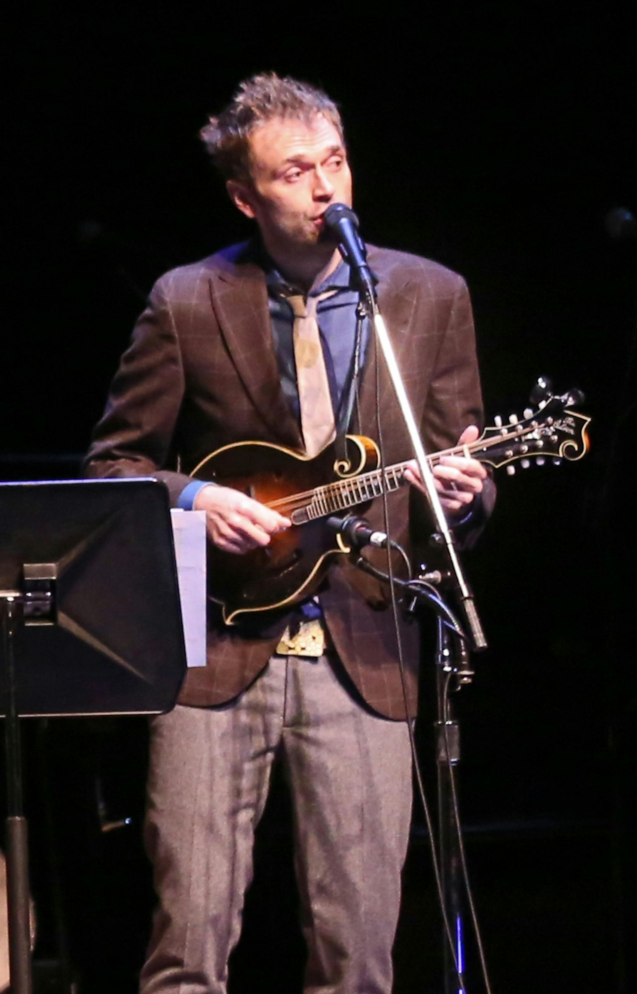 "A Prairie Home Companion," the first show with new host Chris Thile at the Fitzgerald Theater Saturday, Oct. 15, 2016, in St. Paul, MN.