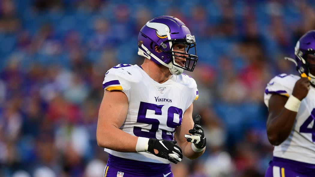 Second-year Cameron Smith is the backup to Eric Kendricks as Vikings middle linebacker.