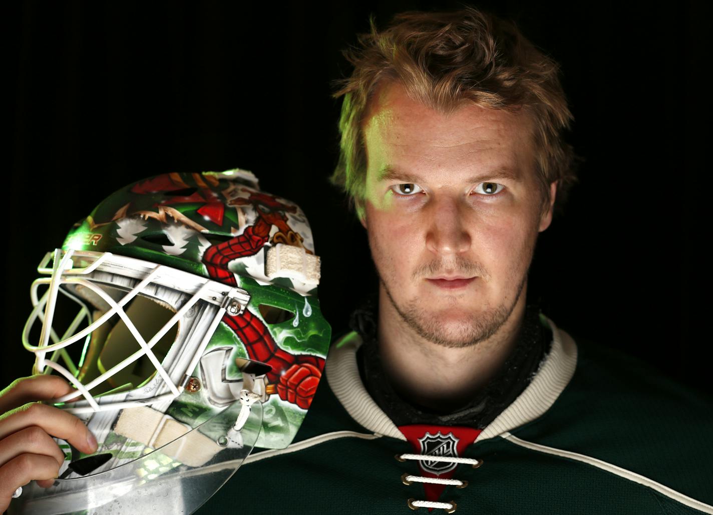 The man behind the mask, Wild goalie Devan Dubnyk.