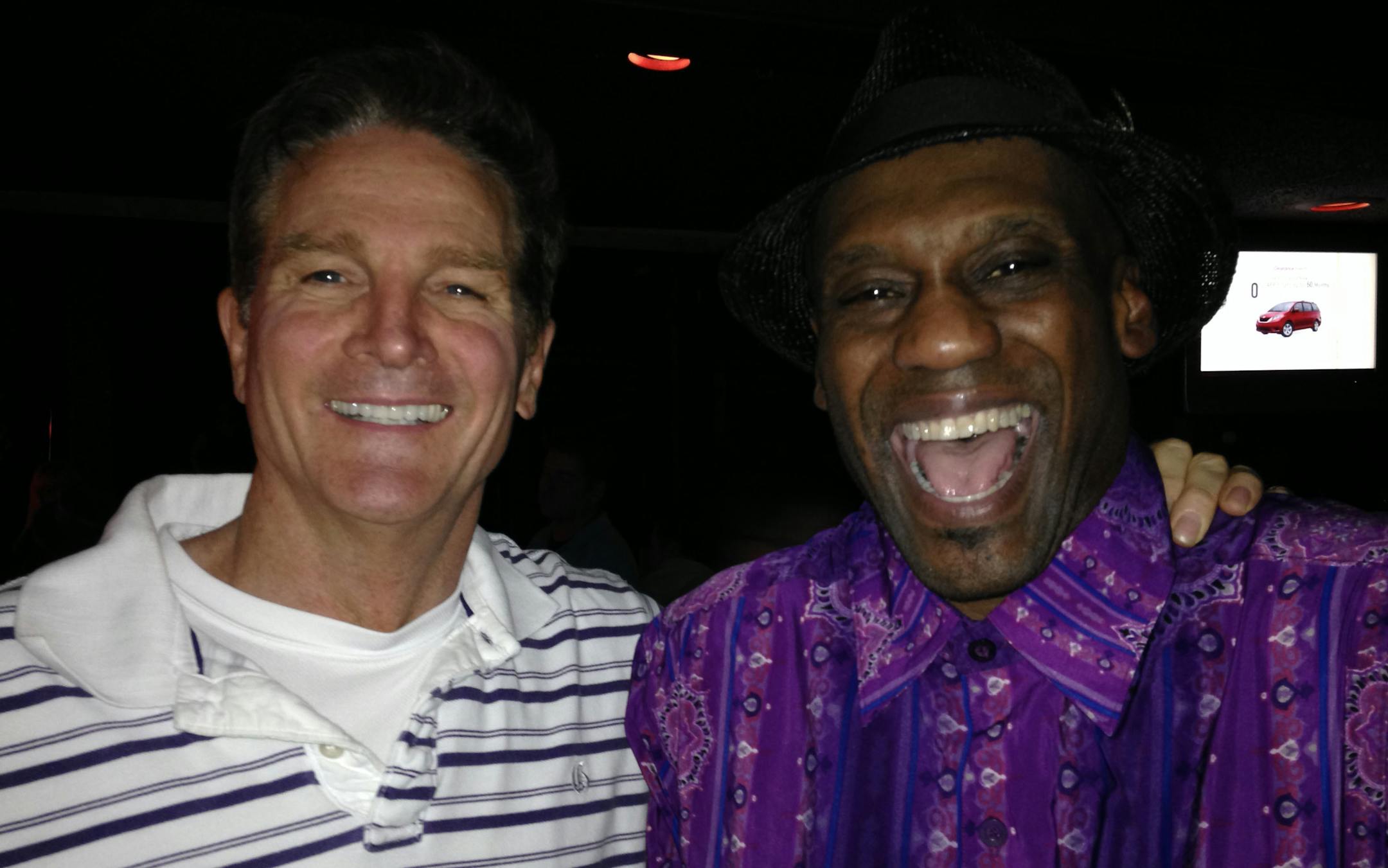 John Reger with Jellybean Johnson