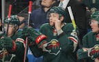 Carson Soucy with smelling salts.
Carson Soucy with smelling salts.
NHL: Los Angeles Kings at Minnesota Wild &#xa9;2019 MN Wild/photo by Bruce Kluckho