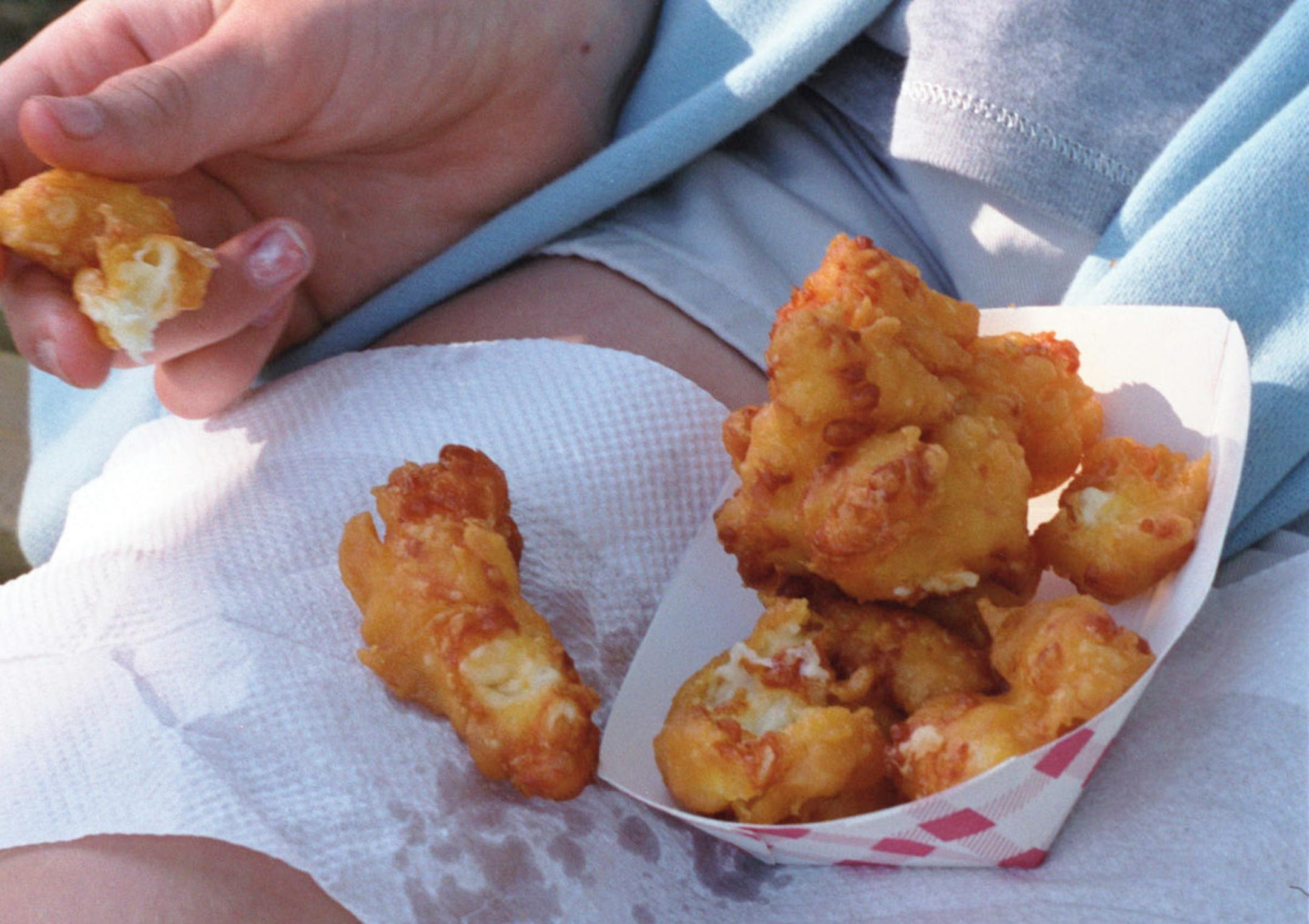 Cheese curds at the fair.