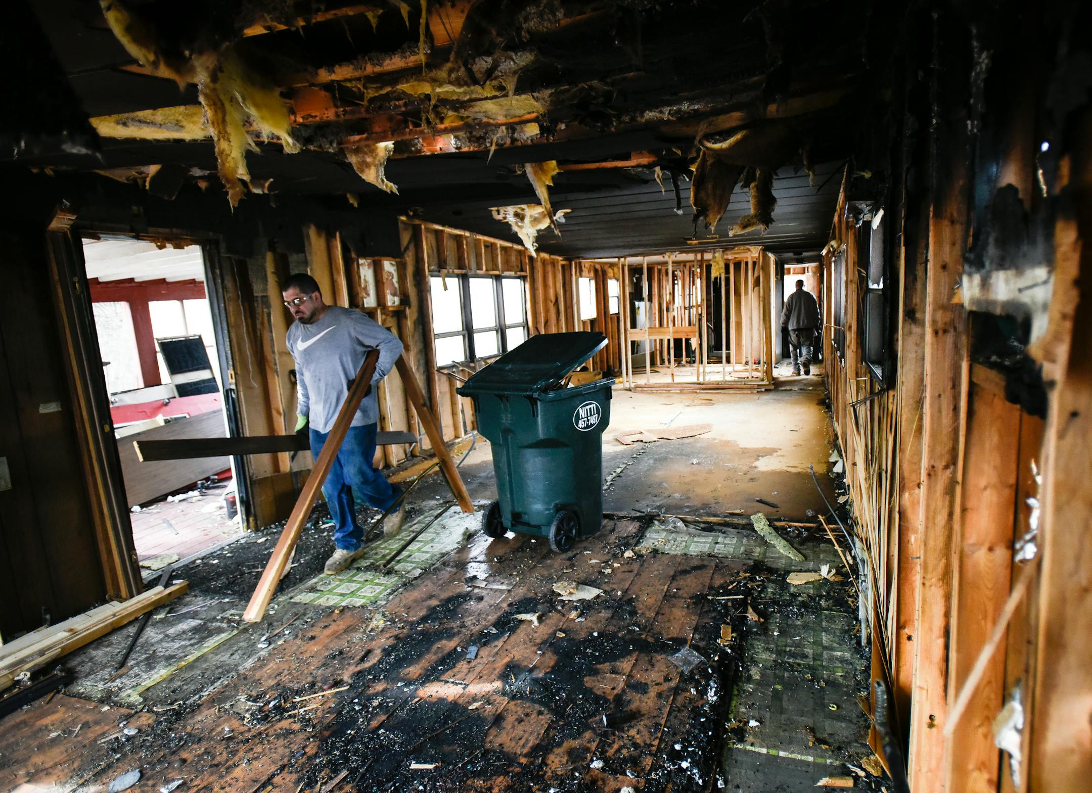 Contractors, who did not wish to be identified, stripped the home of Tiffany Meyers, who died in a house fire in late February. ] AARON LAVINSKY • aaron.lavinsky@startribune.com This week marked the official start to spring and the end of one of the deadliest winters for house fires in Minnesota's recent history. Statewide, 28 people died in fires in Minnesota from Nov. 1 through March 20 the highest in a decade, with the exception of 2014, which had 33 fire deaths during that time. That'