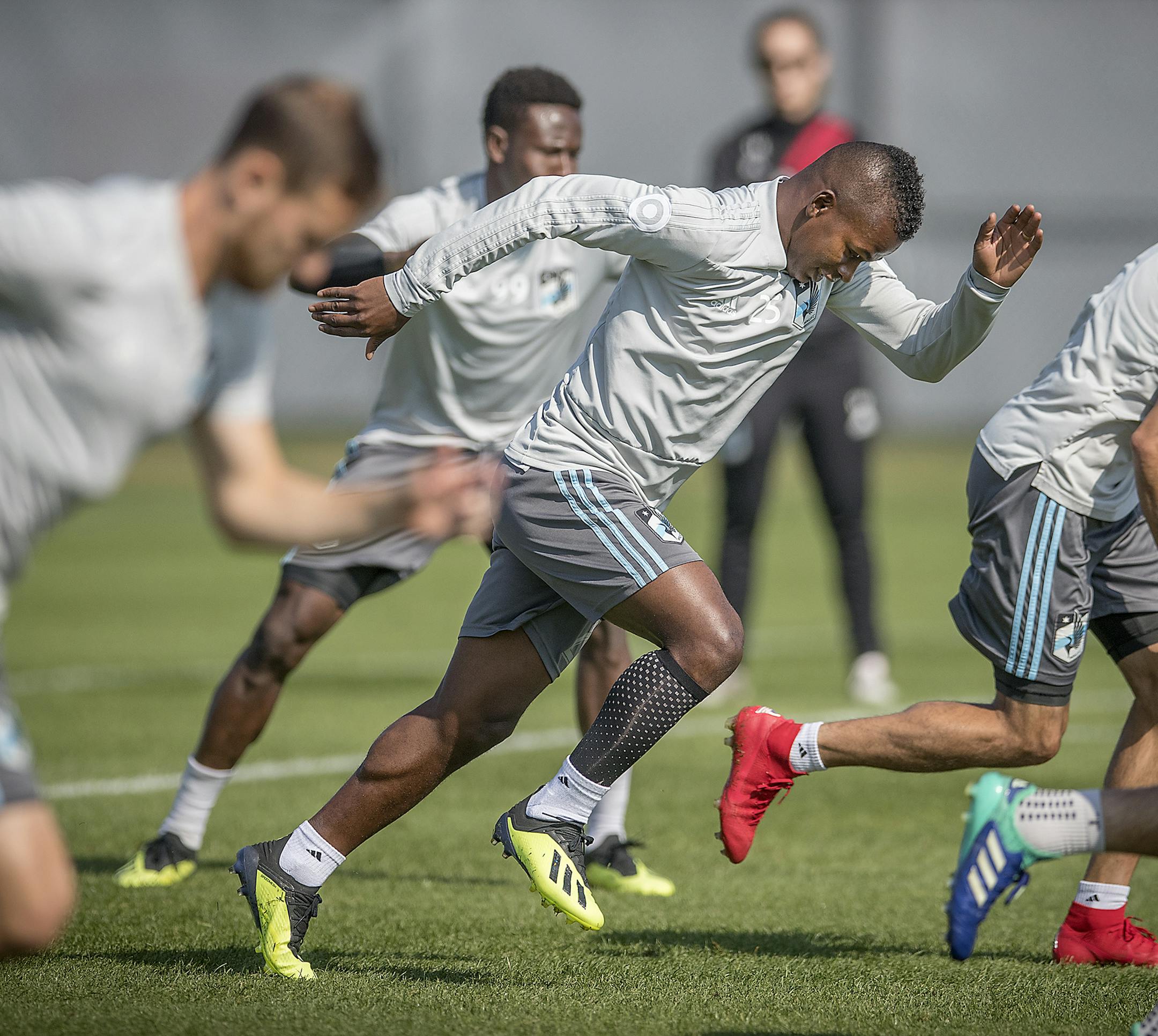 Minnesota United's Darwin Quintero took to the field for practice, Monday, September 10, 2018 at the National Sports Center in Blaine, MN. ] ELIZABETH FLORES ï liz.flores@startribune.com