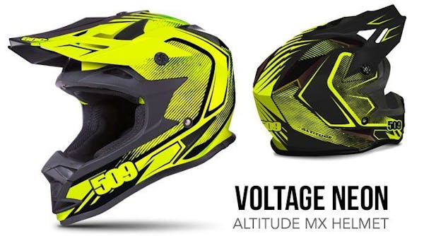 509 Inc. Voltage Neon Altitude MX carbon fiber helmet