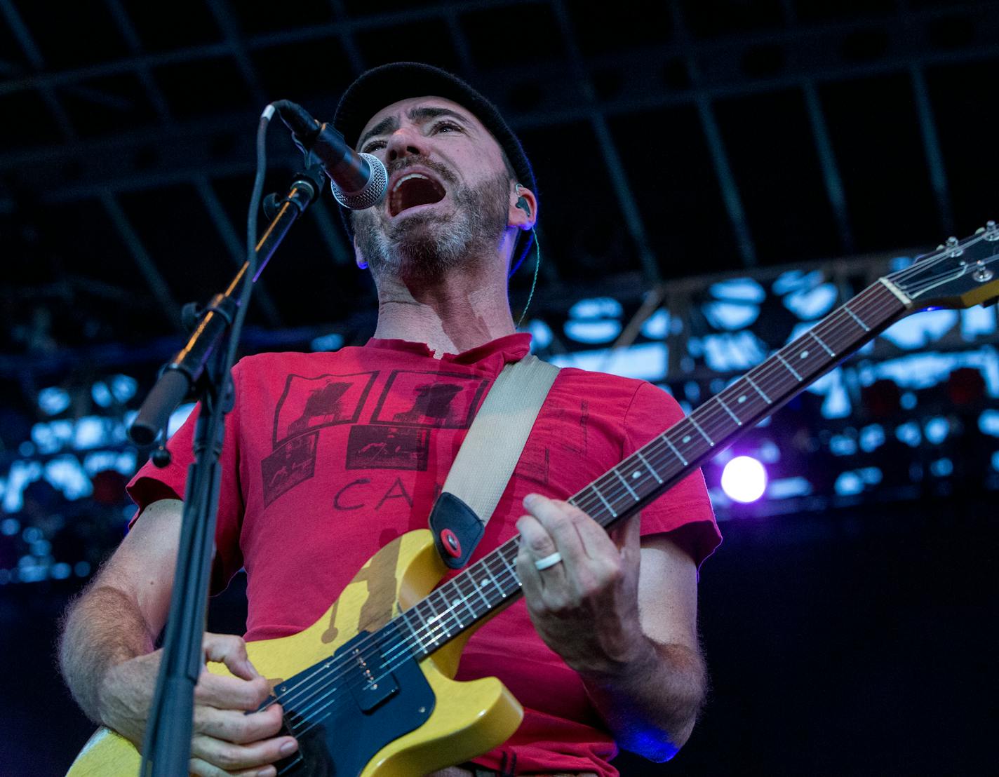 James Mercer from the Shins performs on the PreferredOne Stage at the Basilica Block Party Music Festival. ] COURTNEY PEDROZA &#xef; courtney.pedroza@startribune.com Friday; July 7, 2017; Minneapolis; Basilica Block Party Music Festival; Basilica of St Mary; Night One