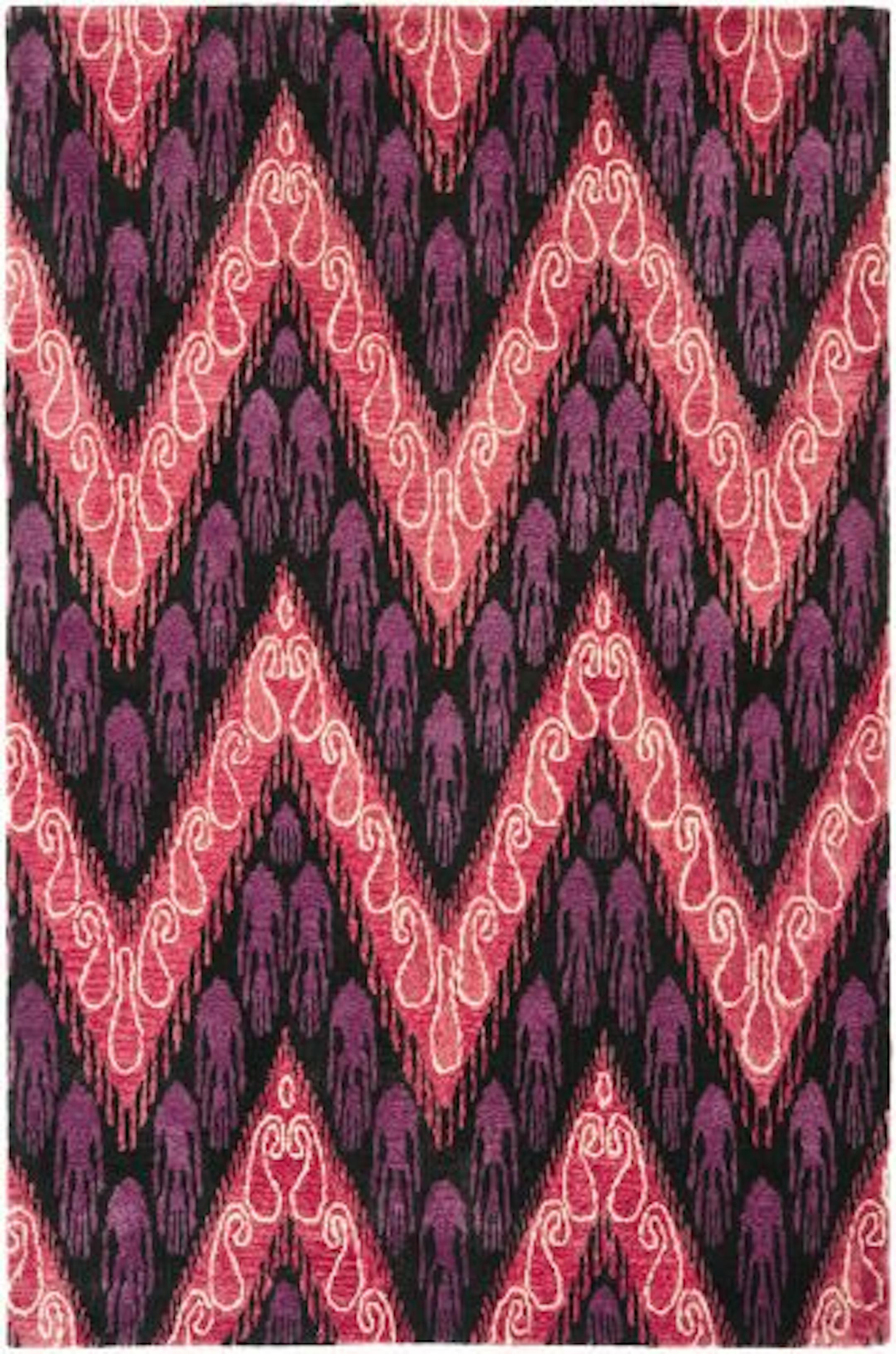 A wool rug from Safavieh's Ikat Collection.
