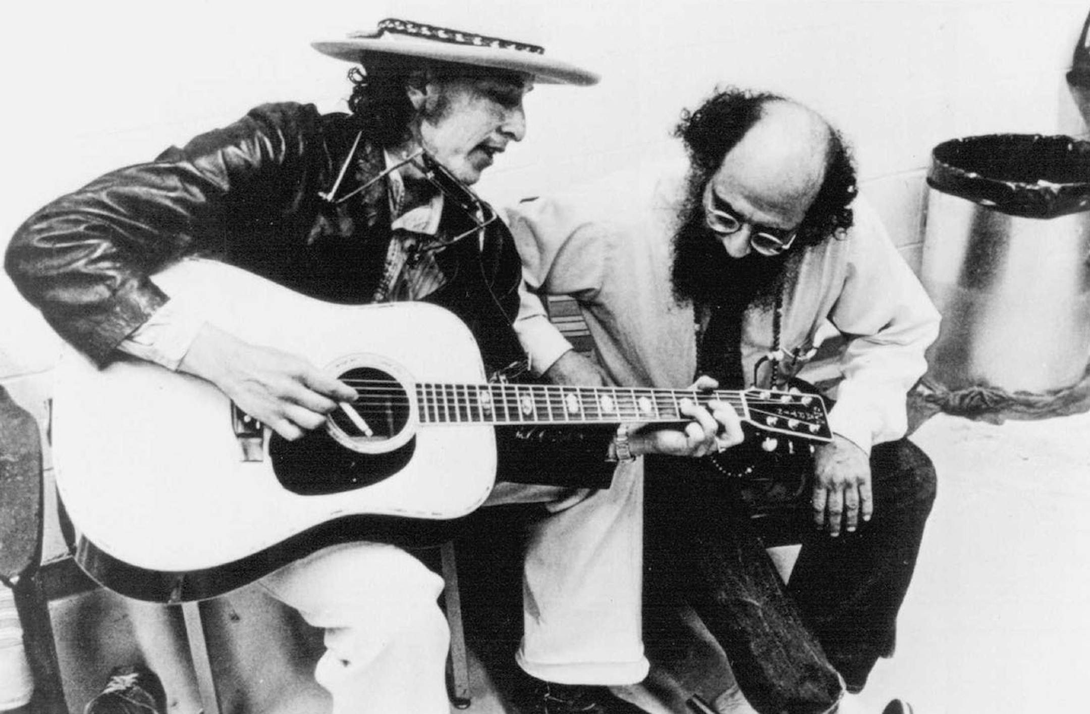 American Masters -- Allen Ginsberg and William Burroughs (left and right, top left), Neal Cassady and Jack Kerouac (left and right, top right), and Bob Dylan and Allen Ginsberg (left and right, bottom) are featured in the Thirteen/WNET New York's American Masters presentation of The Source: The Story of the Beats and the Beat Generation, a 90-minute documentary, premiering nationally Wednesday, May 31, 2000 at 9:30 PM. (ET) on PBS (check local listings). The film chronicles the Beat movement, fr