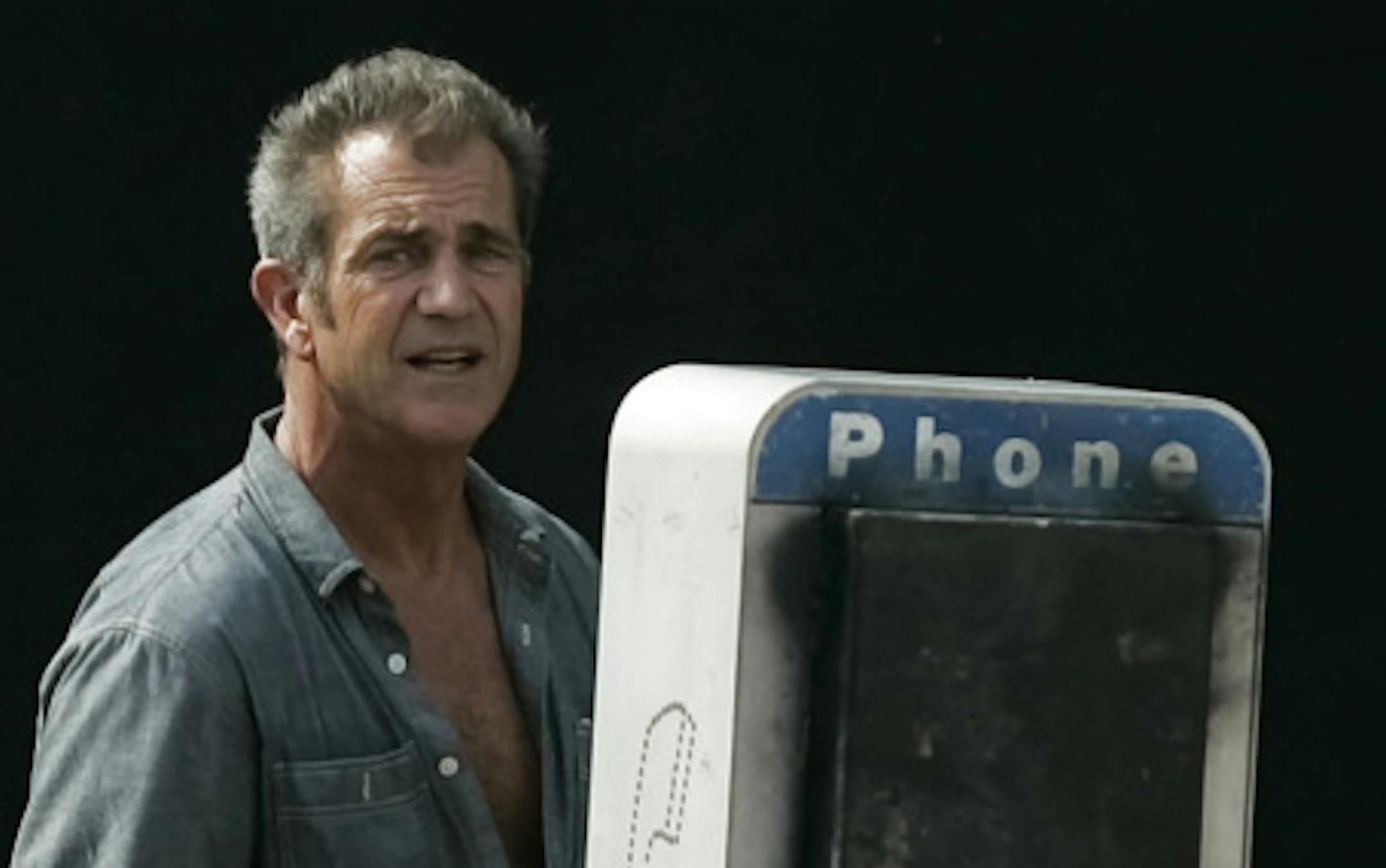 Mel Gibson, shooting a movie in Brownsville, Tx. in June. Photo: AP