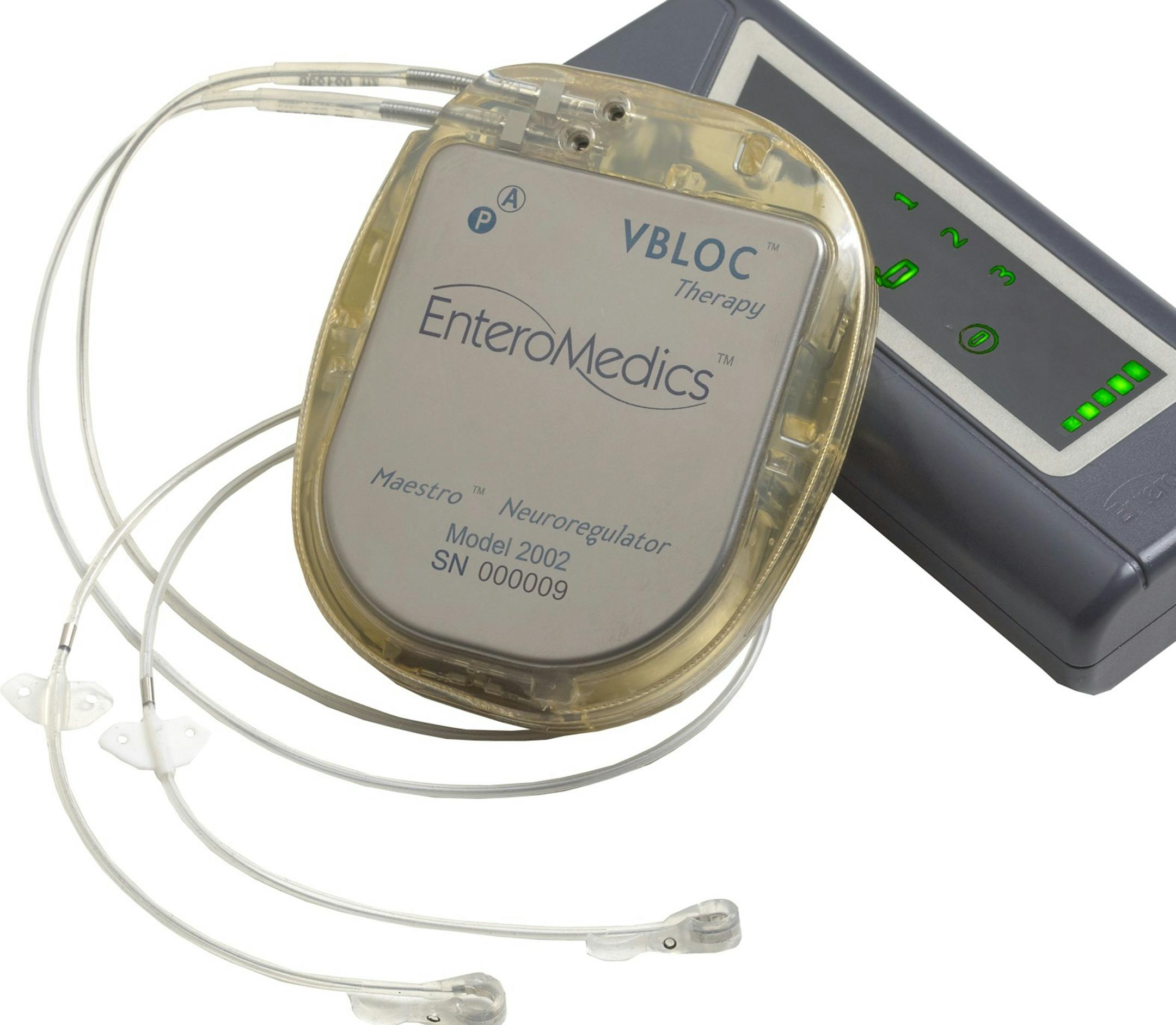 EnteroMedics, Inc. is the developer of VBLOCÆ Vagal Blocking Therapy, delivered via a pacemaker-like device called the MaestroÆ System, the first new medical device approved by the FDA for obesity in over 10 years. VBLOCÆ Therapy intermittently blocks the vagus nerve using high-frequency, low-energy, electrical impulses, which help control both hunger and fullness. A less invasive and reversible procedure that offers sustained weight loss, VBLOC allows people with obesity to take